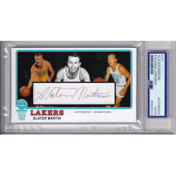 Slater Martin Minnesota Los Angeles Lakers Mavericks signed autograph HOF PSA DNA