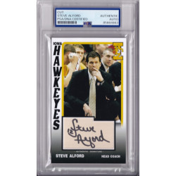 Steve Alford Signed PSA DNA autograph Iowa Hawkeyes