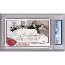 Alex Wojciechowicz Philadelphia Eagles Detroit Lions Autograph Signed PSA DNA HOF