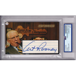 Art Rooney Pittsburgh Steelers Hall of Fame PSA DNA Signed Autograph HOF