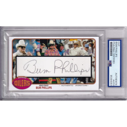 Bum Phillips Houston Oilers New Orleans Saints Autograph Signed PSA DNA