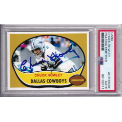 2016 STCC Chuck Howley Dallas Cowboys West Virginia 1 of 2 Autograph Signed PSA DNA HOF