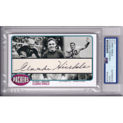 Clarke Hinkle Green Bay Packers Longest Yard Hall of Fame PSA DNA Tallboy Signed Autograph HOF
