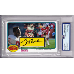 Jerry Rice San Francisco 49ers Hall of Fame PSA DNA Signed Autograph HOF