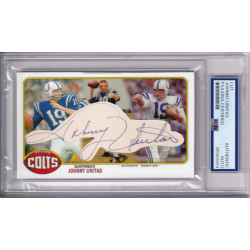 Johnny Unitas Baltimore Colts  Hall of Fame PSA DNA Signed Autograph HOF