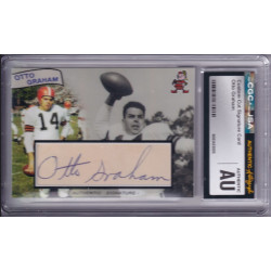 Otto Graham Cleveland Browns Washington Redskins Northwestern Autograph Signed CGC JSA HOF