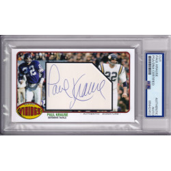 Paul Krause Minnesota Vikings Washington Redskins Autograph Signed PSA DNA HOF Paul Krause Minnesota Vikings Washington Redskins Autograph Signed PSA DNA HOF