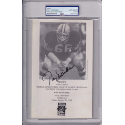 Ray Nitschke Green Bay Packers Longest Yard Hall of Fame PSA DNA Signed Autograph HOF Ray Nitschke Green Bay Packers Longest Yard Hall of Fame PSA DNA Signed Autograph HOF