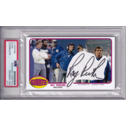 Ray Perkins New York Giants Tampa Bay Buccaneers Autograph Signed PSA DNA