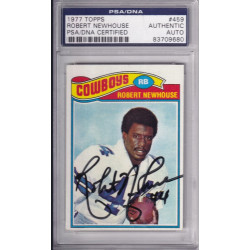 1977 Topps #459 Robert Newhouse Dallas Cowboys  PSA DNA signed autograph