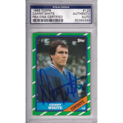 1986 Topps #125 Danny White Dallas Cowboys PSA DNA signed autograph