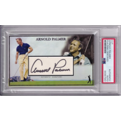 Arnold Palmer Pennzoil Masters Hall of Fame Golf Signed Autograph card PSA DNA