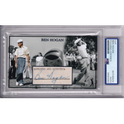 Ben Hogan Masters Hall of Fame Golf Signed Autograph card PSA DNA