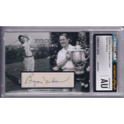 Byron Nelson Masters Hall of Fame Golf Signed Autograph card CGC JSA