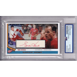 Gordie Howe Detroit Red Wings Hall of Fame Signed Autograph card PSA DNA HOF