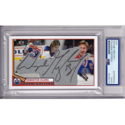 Wayne Gretzky Edmonton Oilers Kings Rangers Hall of Fame Signed Autograph card PSA DNA HOF