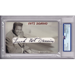 Fats Domino Luck Blueberry Hill The Fat Man signed autograph PSA DNA