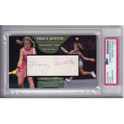 Tracy Austin Wimbledon Hall of Fame Signed Autograph card PSA DNA HOF