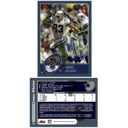 2003 STCC James Whalen Topps Dallas Cowboys custom card