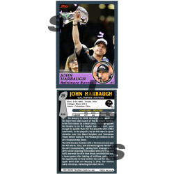 2022 STCC Super Bowl Coaches #29 John Harbaugh Baltimore Ravens