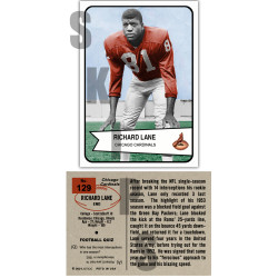 1954 STCC #129 Richard Lane Bowman Chicago Arizona Cardinals