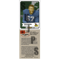 1954 STCC Stan Campbell Bowman Detroit Lions Iowa State Cyclones Custom card