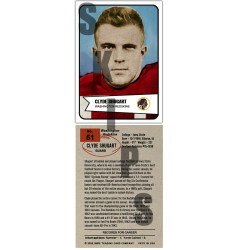 1954 STCC Clyde Shugart Bowman Washington Redskins Iowa State Cyclones Custom card