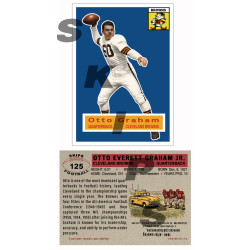 1956 STCC #125 Otto Graham Topps Cleveland Browns HOF 1956 STCC #125 Otto Graham Topps Cleveland Browns HOF