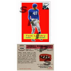 1956 STCC #124 Tom Landry Topps New York Giants