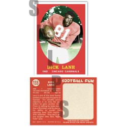 1958 STCC #133 Richard Lane Topps Chicago Arizona Cardinals Custom Card HOF