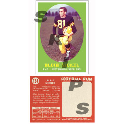 1958 STCC #134 Elbie Nickel Topps Pittsburgh Steelers Custom Card