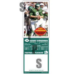 1960 STCC #134 Sonny Jurgensen Topps Philadelphia Eagles Custom Card HOF