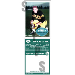1960 STCC #135 Jack Butler Pittsburgh Steelers Custom Card HOF