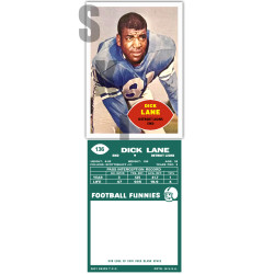 1960 STCC #136 Dick Lane Detroit Lions Custom Card HOF