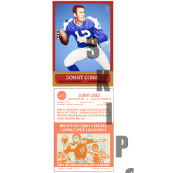 1963 STCC #171 Sonny Gibbs Topps Dallas Cowboys Custom Card