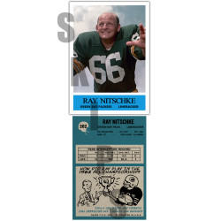 1964 STCC #202 Ray Nitschke Topps Green Bay Packers Custom Card HOF