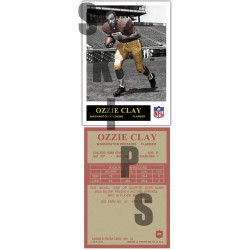 1965 STCC Ozzie Clay Philadelphia Washington Redskins Iowa State Custom Card