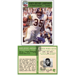 1966 STCC #200 John Henry Johnson Philadelphia Pittsburgh Steelers Custom Card HOF