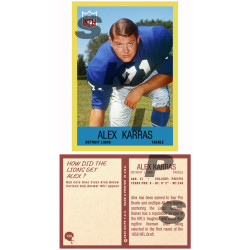 1967 STCC #199 Alex Karras Philadelphia Detroit Lions Iowa Hawkeyes Webster Custom Card HOF 1967 STCC #199 Alex Karras Philadelphia Detroit Lions Iowa Hawkeyes Webster Custom Card HOF