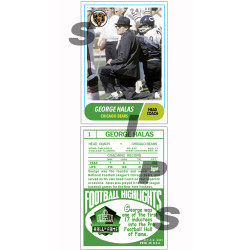 1968 STCC Coaches #1 George Halas Topps Chicago Bears