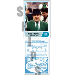 1968 STCC Coaches #20 Weeb Ewbank New York Jets