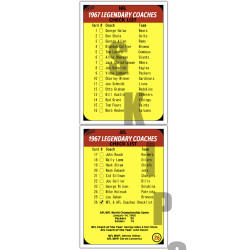 1968 STCC Coaches #26 Checklist 1968 STCC Coaches #26 Checklist