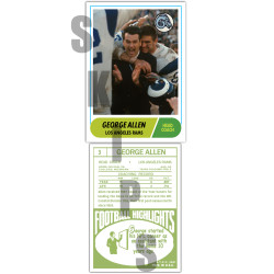 1968 STCC Coaches #3 George Allen Los Angeles Rams