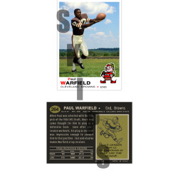 1969 STCC #264 Paul Warfield Topps Cleveland Browns custom card HOF