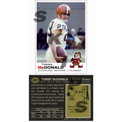 1969 STCC #269 Tommy McDonald Topps Cleveland Browns custom card