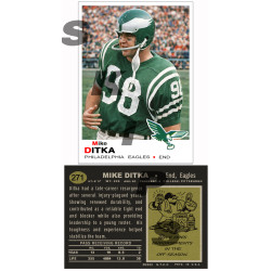 1969 STCC #271 Mike Ditka Topps Philadelphia Eagles custom card HOF 1969 STCC #271 Mike Ditka Topps Philadelphia Eagles custom card HOF