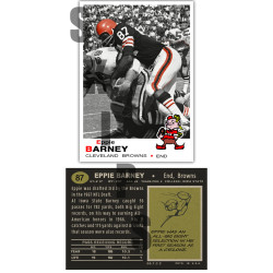 1969 STCC Eppie Barney Topps Cleveland Browns Iowa State Cyclones custom card