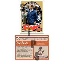 1970 STCC Coaches #265 Don Shula Topps Baltimore Colts custom card
