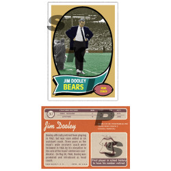 1970 STCC Coaches #267 Jim Dooley Topps Chicago Bears custom card