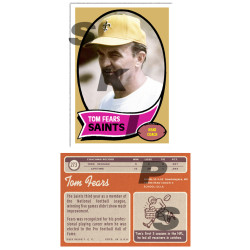 1970 STCC Coaches #273 Tom Fears Topps New Orleans Saints custom card